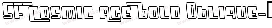 SF Cosmic Age Bold Oblique字体转换